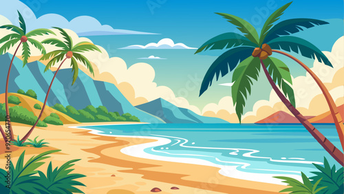 Wallpaper Mural Nature Landscapes Tropical Beach, tropical paradise Torontodigital.ca