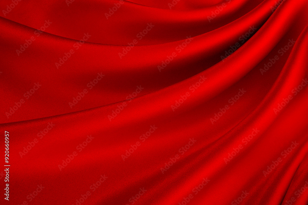 Obraz premium 流れのある深紅のシルクサテン