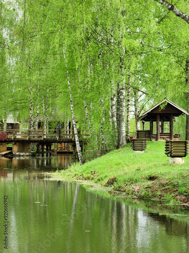 Nature of the landscape park in Kostroma.