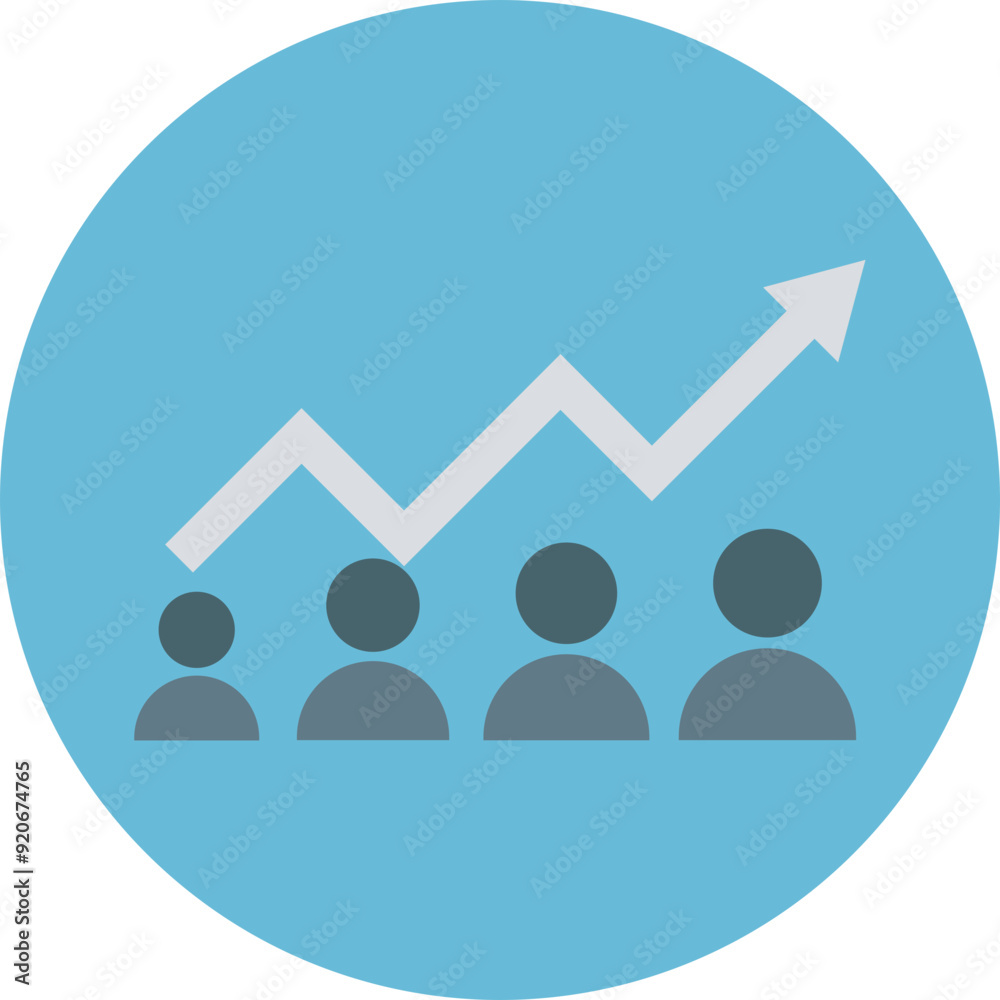 Progress vector icon in background style Progress vector icon in background style