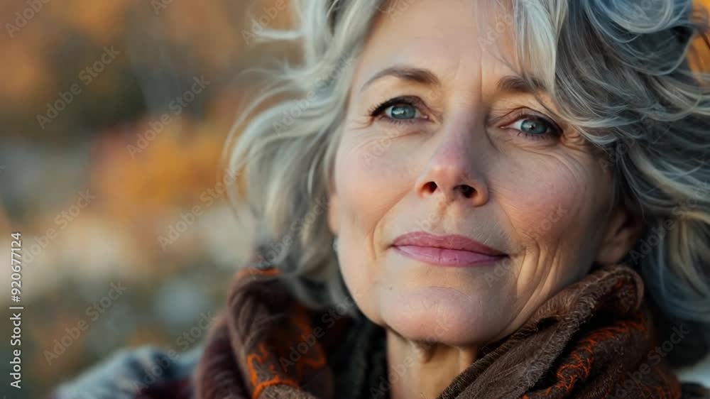 A woman with natural gray hair, confidently embracing the beauty and wisdom that comes with aging A woman with natural gray hair, confidently embracing the beauty and wisdom that comes with aging