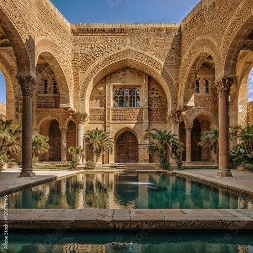 Fountain in the palace photo