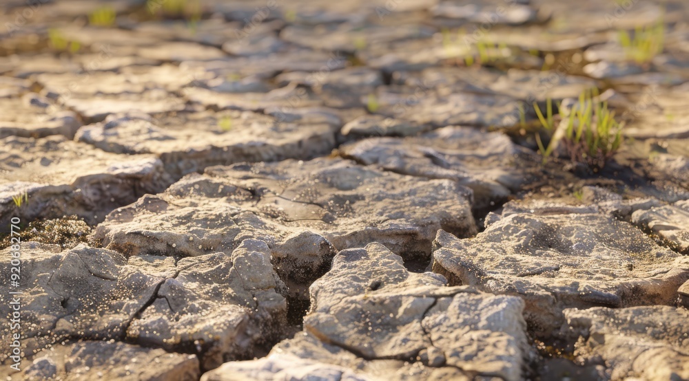 This image shows cracked soil, symbolizing severe drought and the challenges of climate change on ecosystems worldwide, highlighting its serious consequences for the environment and biodiversity This image shows cracked soil, symbolizing severe drought and the challenges of climate change on ecosystems worldwide, highlighting its serious consequences for the environment and biodiversity