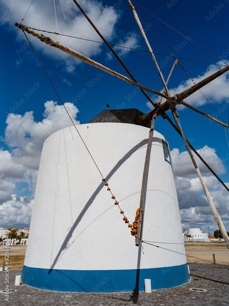 Beautiful Windmill in Castro Verde, Alentejo, Portugal