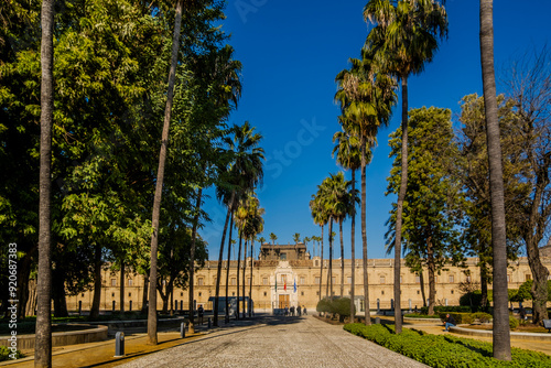 Obraz na płótnie Andalusian Parliament, (Parlamento de Andalucía) in Seville, Spain w salonie