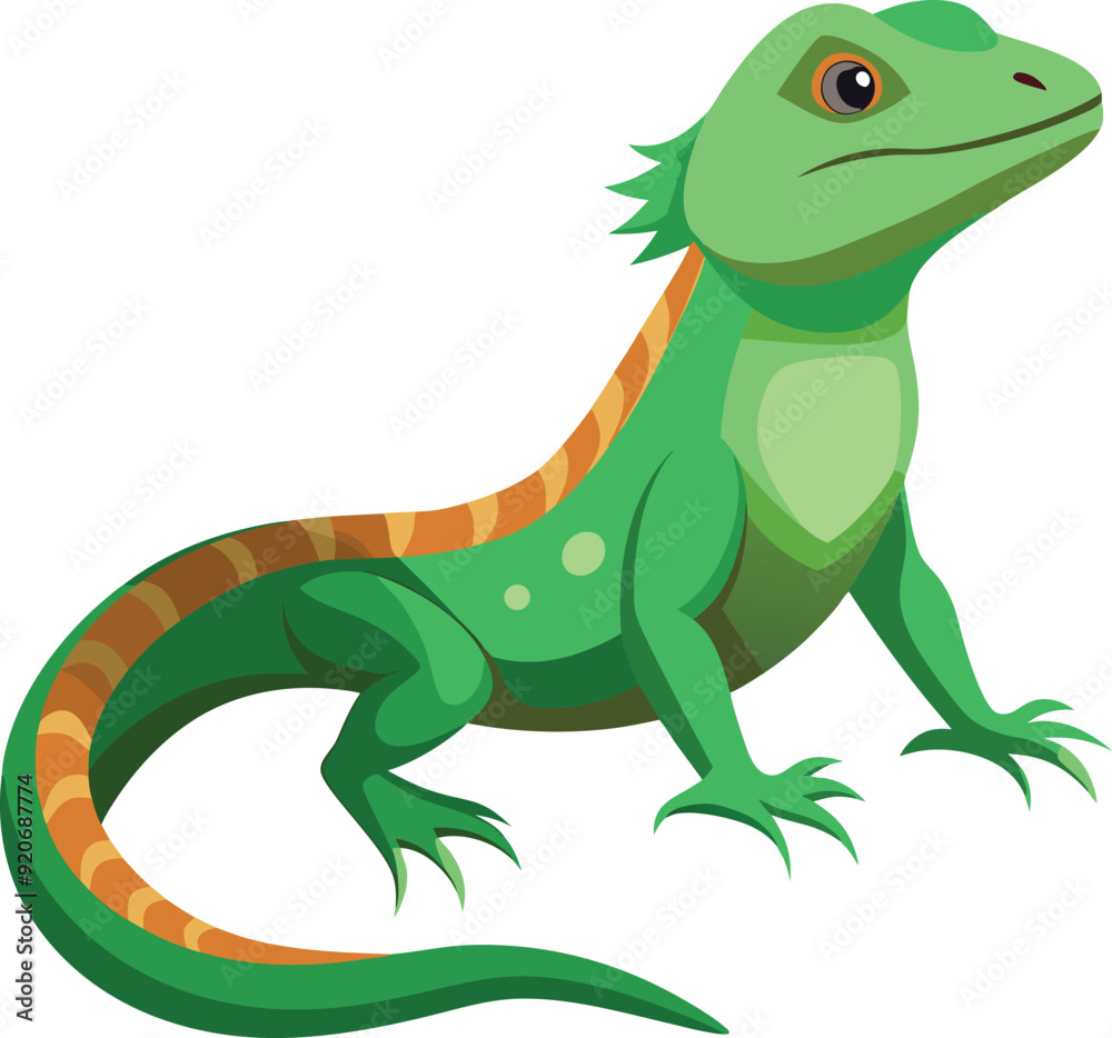 Fototapeta premium Realistic a lizard Vector Art