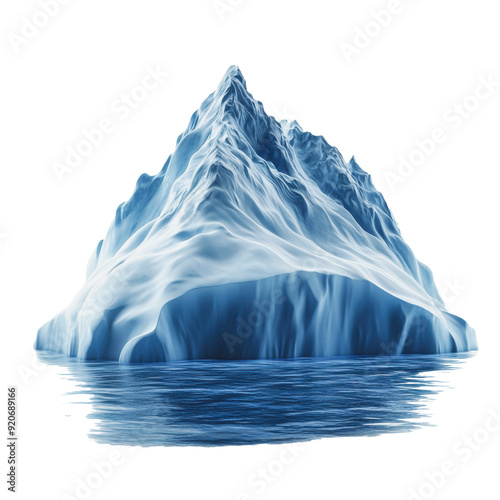 PNG Iceberg floating in calm water under clear sky photo