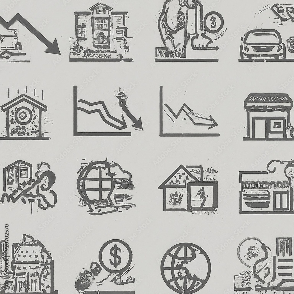 Fototapeta premium icons set