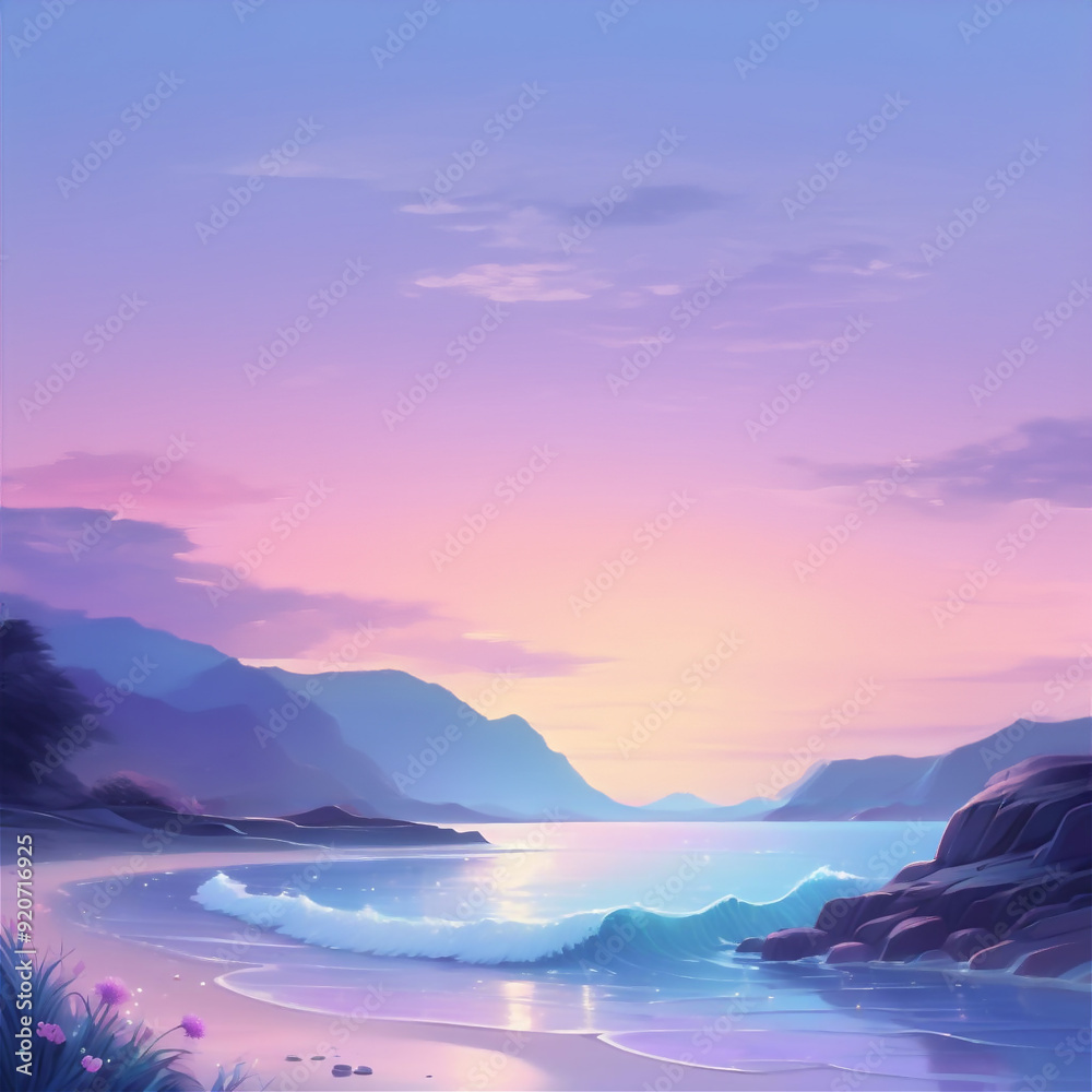 night landscape with moon night landscape with moon