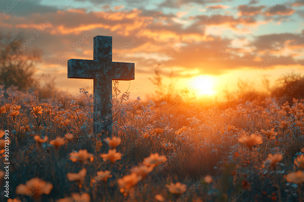 A simple and clean cross symbol representing faith, spirituality, or religion, often used in religious contexts A simple and clean cross symbol representing faith, spirituality, or religion, often used in religious contexts