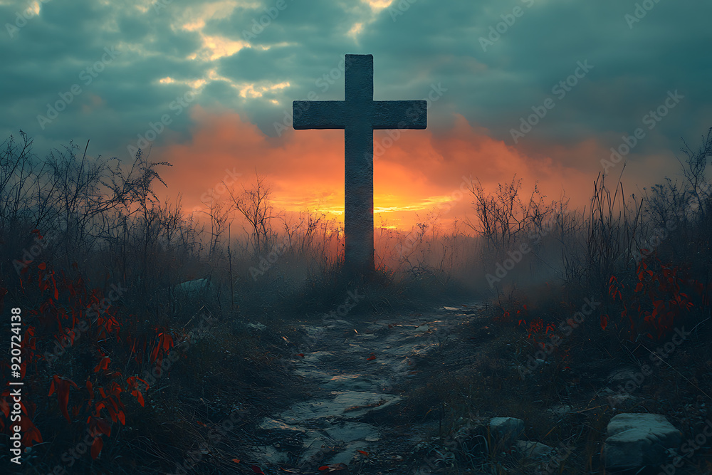 A simple and clean cross symbol representing faith, spirituality, or religion, often used in religious contexts A simple and clean cross symbol representing faith, spirituality, or religion, often used in religious contexts