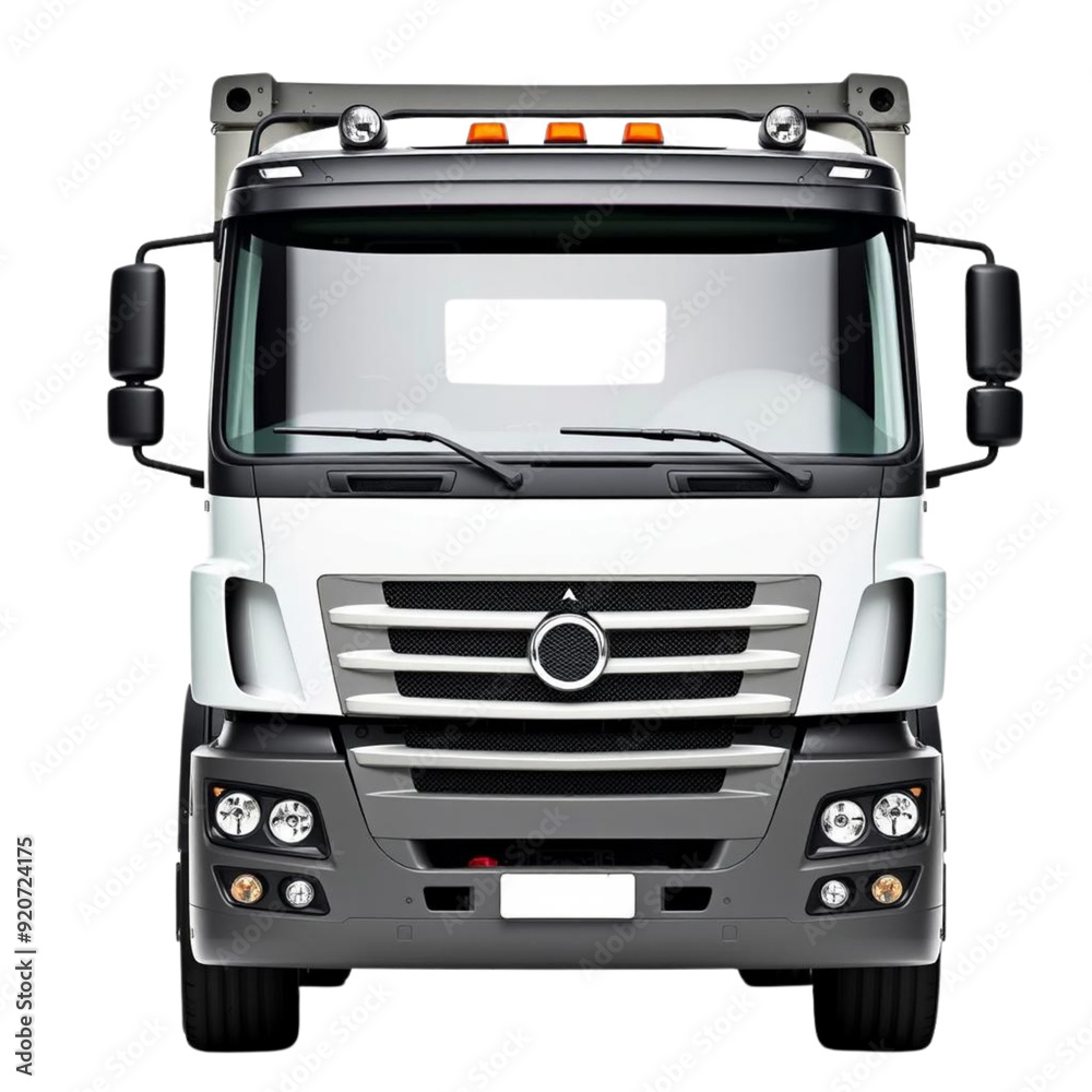 cargo truck on Isolated transparent background png. generated with AI cargo truck on Isolated transparent background png. generated with AI