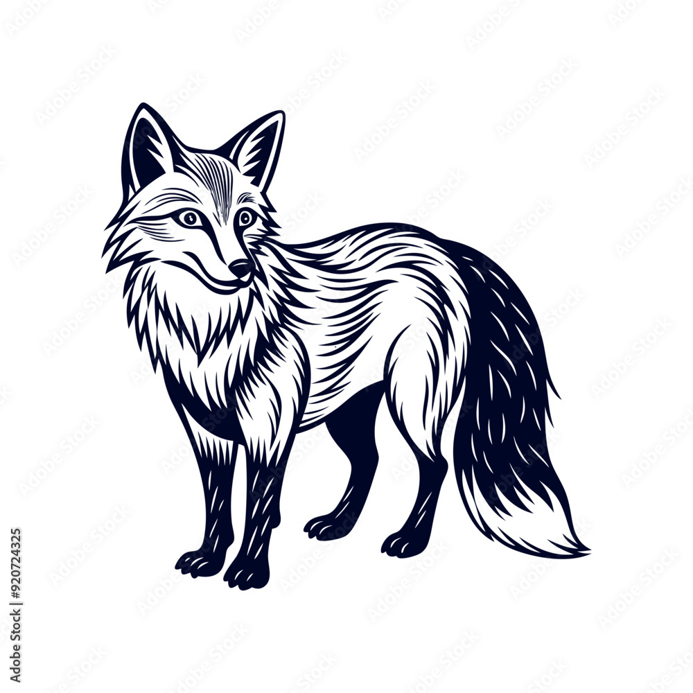 Fox silhouette vector Clip art isolated design illustration Fox silhouette vector Clip art isolated design illustration