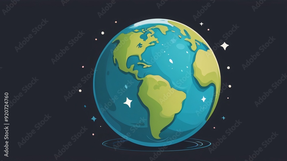 simple illustration of earth globe simple illustration of earth globe