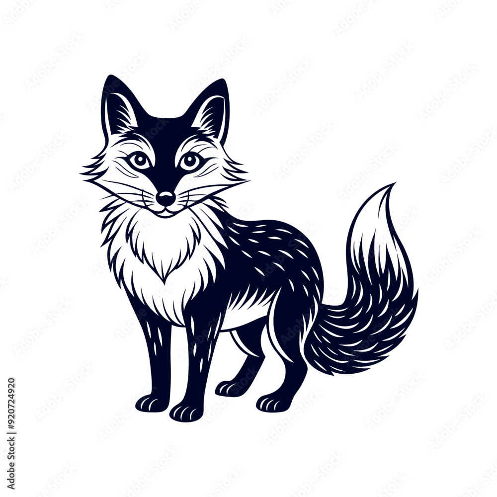 Fox silhouette vector Clip art isolated design illustration Fox silhouette vector Clip art isolated design illustration
