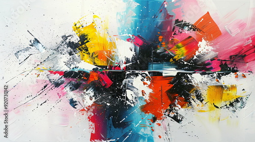 abstract colorful painting as background