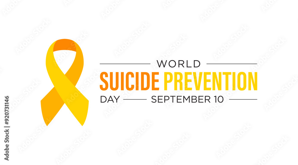 Vector illustration on the theme of World suicide prevention day ...