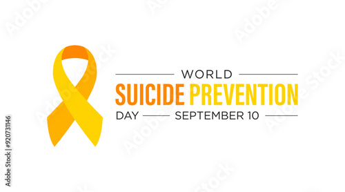 Vector illustration on the theme of World suicide prevention day observed each year on September 10th across the world. 01