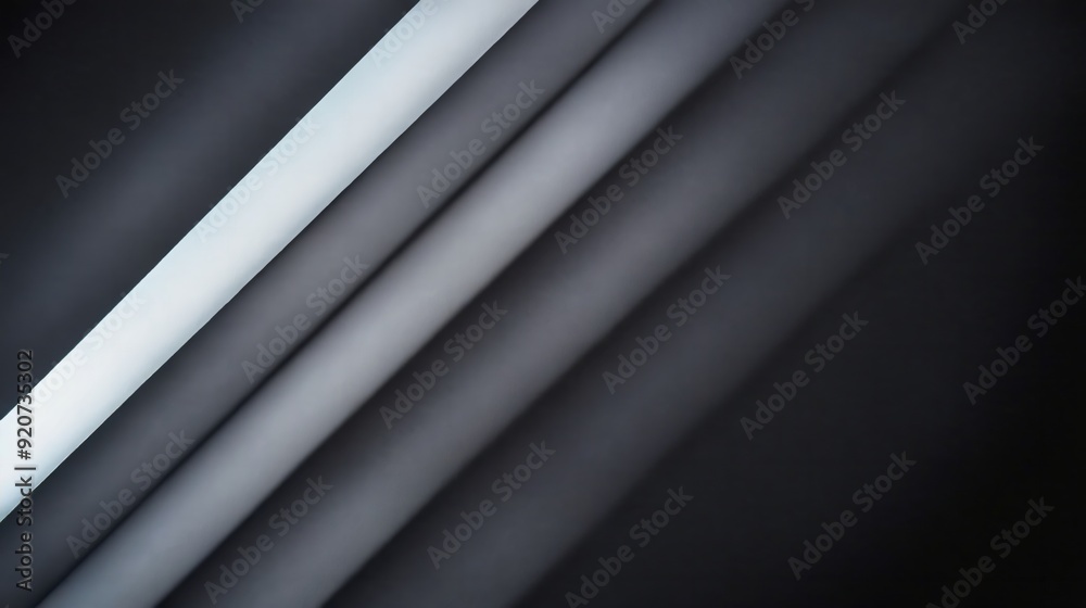 Obraz premium Generative AI, A sleek and modern abstract composition, showcasing the interplay of light and shadow with clean, diagonal lines and a gradient of colors.