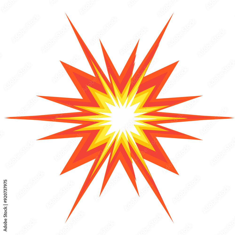 Bomb explosion Illustration 
