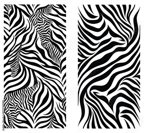 seamless pattern with zebra