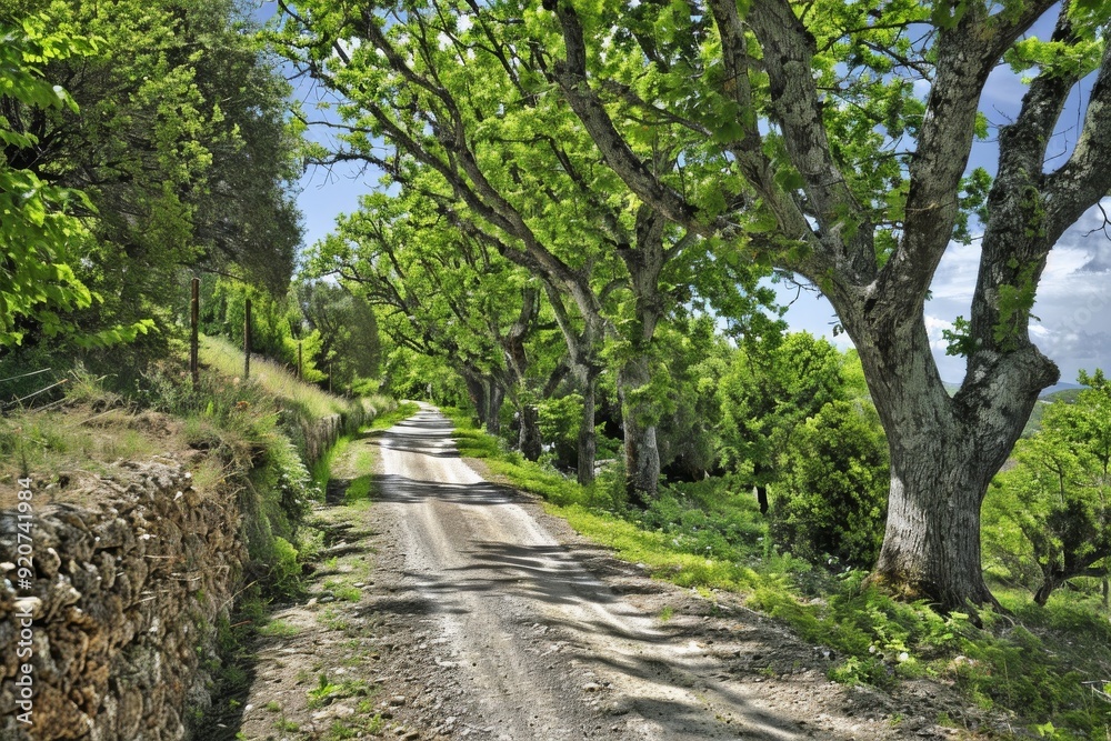 Obraz premium New Hampshire-Stratham-Stuart Farm Road. Beautiful simple AI generated image in 4K, unique.