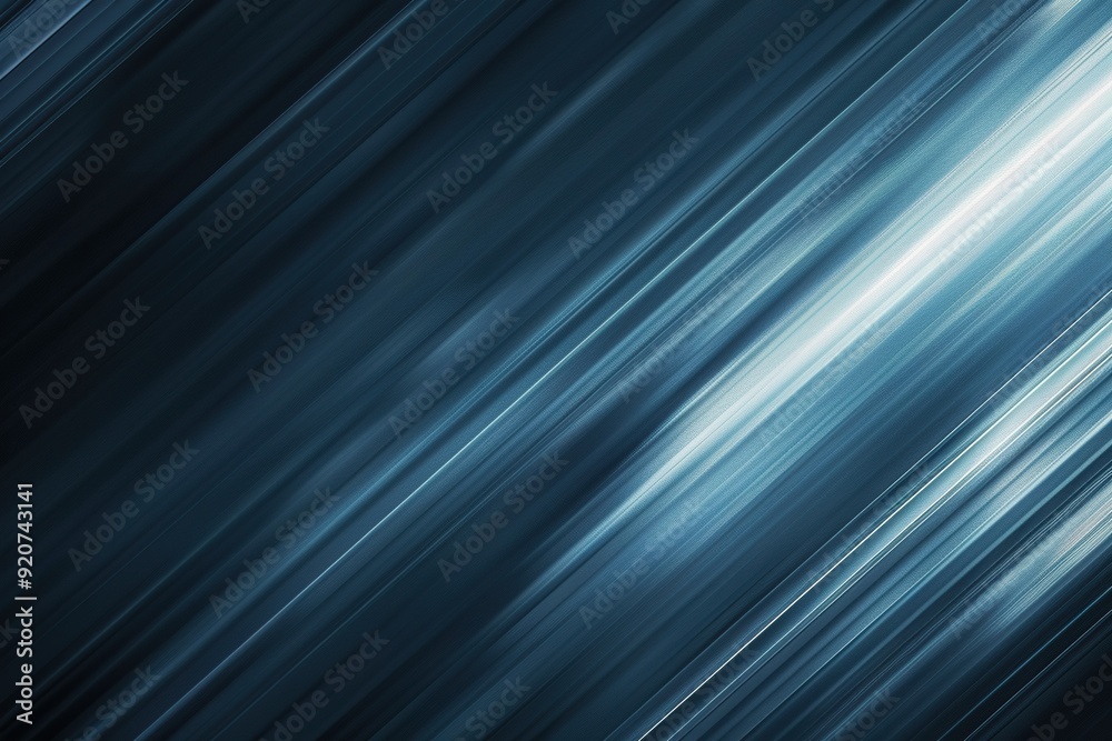 Fototapeta premium Abstract blue background with diagonal stripes.