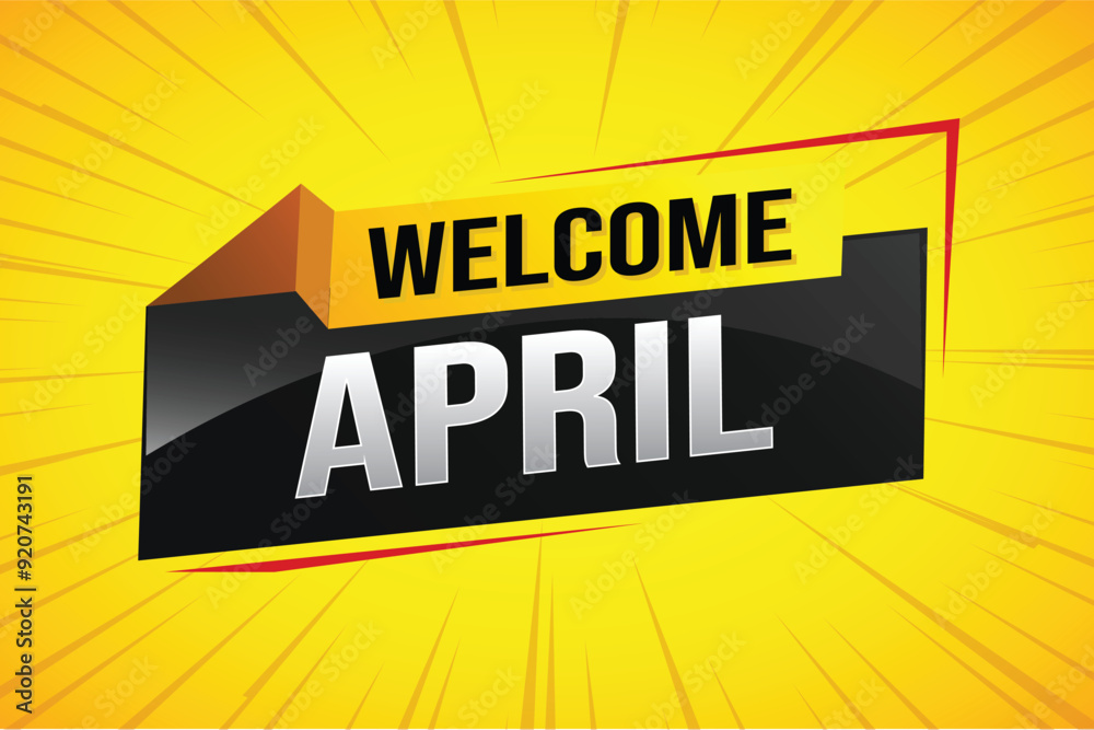 welcome April word text concept icon logo sign symbol vector note 3d style for use landing page, template, social media, web, mobile app, poster, banner, flyer, background, gift card, coupon
welcome April word text concept icon logo sign symbol vector note 3d style for use landing page, template, social media, web, mobile app, poster, banner, flyer, background, gift card, coupon