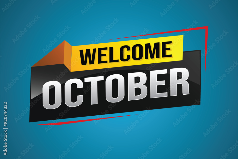 welcome October word text concept icon logo sign symbol vector note 3d style for use landing page, template, social media, web, mobile app, poster, banner, flyer, background, gift card, coupon
welcome October word text concept icon logo sign symbol vector note 3d style for use landing page, template, social media, web, mobile app, poster, banner, flyer, background, gift card, coupon