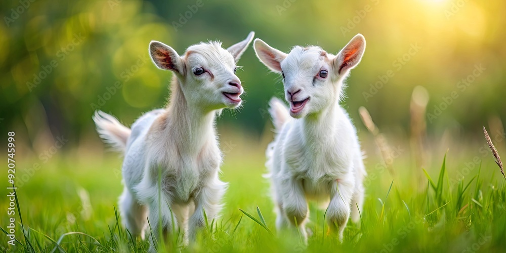Baby goats playing and laughing in a meadow, cute, baby goats, animals, playing, laughing, meadow, field, farm, outdoors, nature Baby goats playing and laughing in a meadow, cute, baby goats, animals, playing, laughing, meadow, field, farm, outdoors, nature
