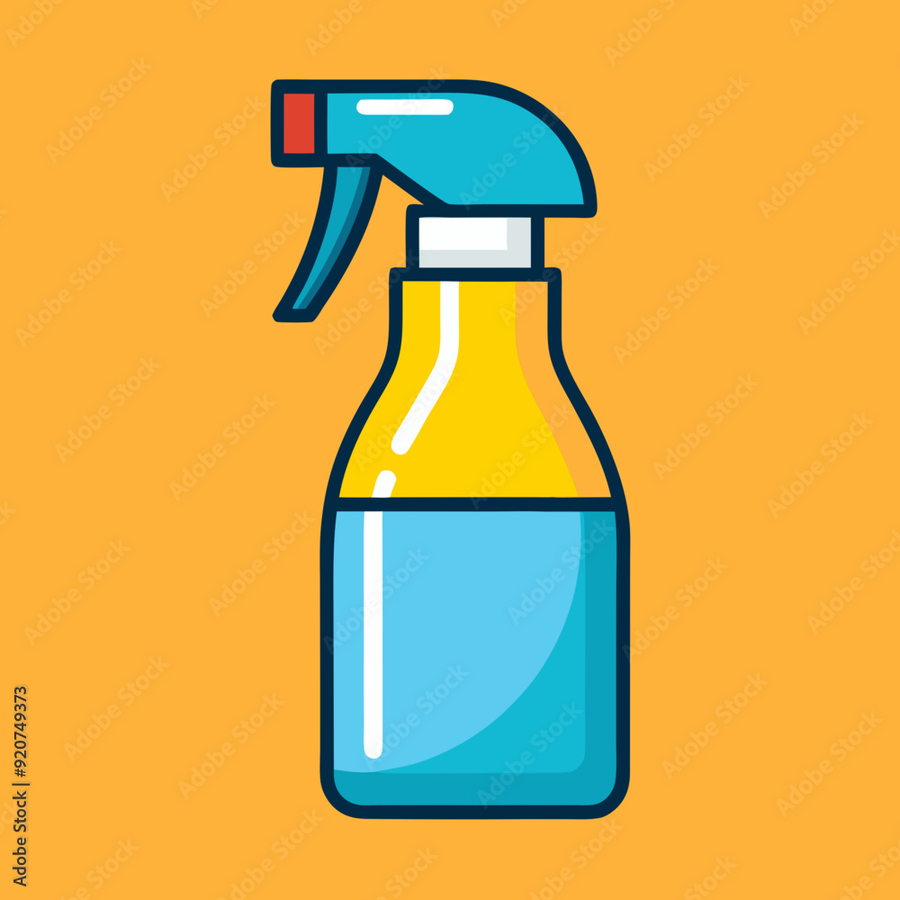 Cleaning spray bottle stock illustration Cleaning spray bottle stock illustration
