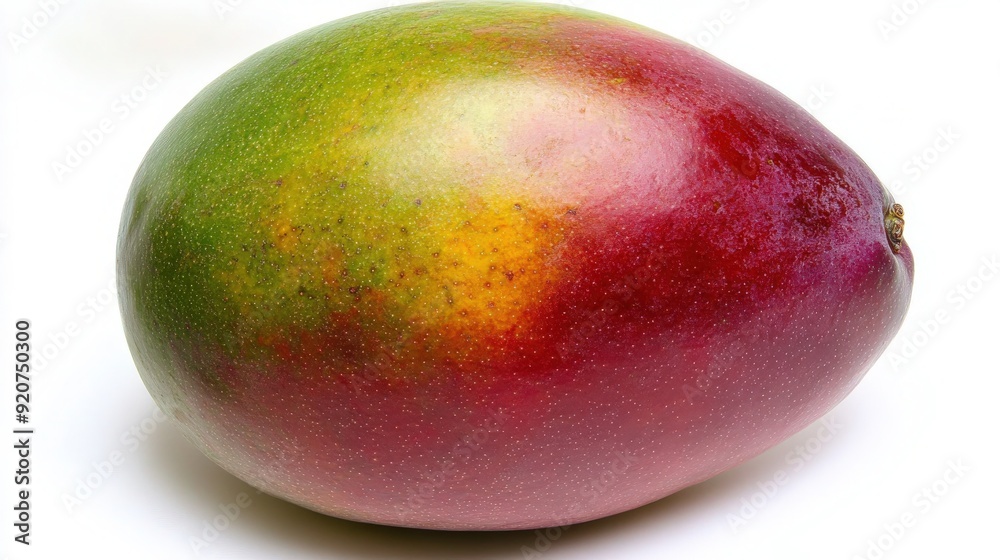 Ripe Mango Full Body Shot on White Background - Juicy and Sweet Fruit Close Up Ripe Mango Full Body Shot on White Background - Juicy and Sweet Fruit Close Up