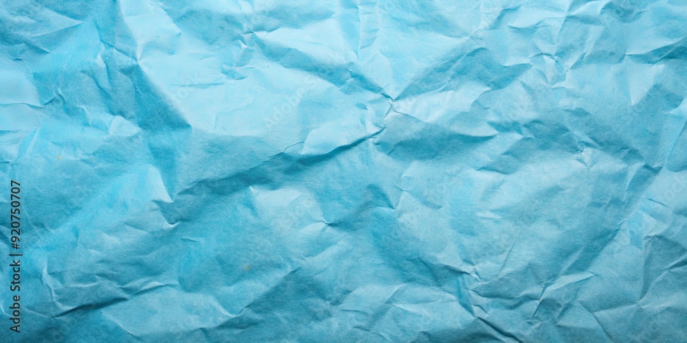 Fototapeta premium Smooth flat vintage paper bag texture in light blue color on table background , vintage, paper bag, texture, light blue, flat