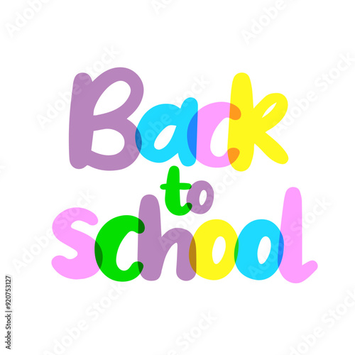 Back to school colorful sign