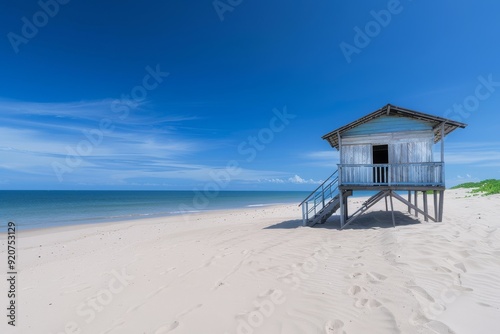 Redcliffe - Jetty on Moreton Bay. Beautiful simple AI generated image in 4K, unique.