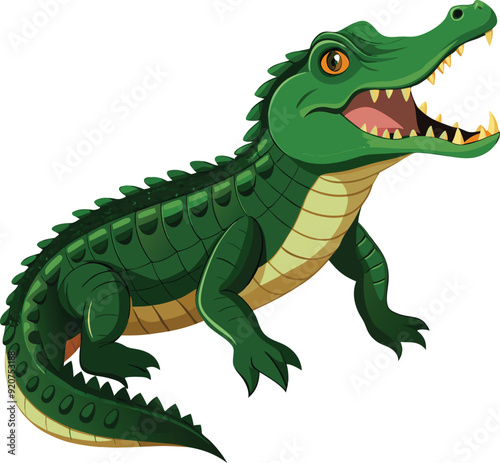 Realistic crocodile Vector Art