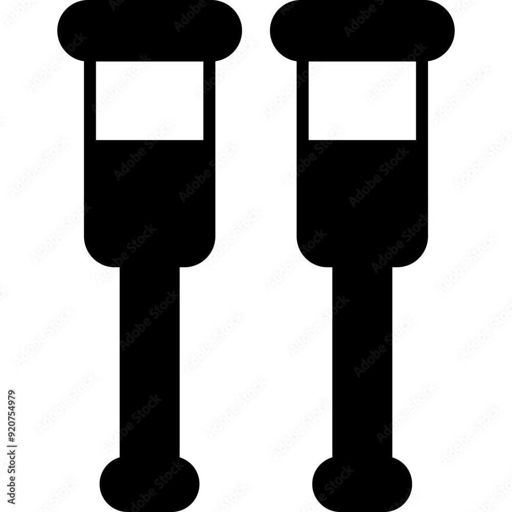 Crutches Icon Crutches Icon