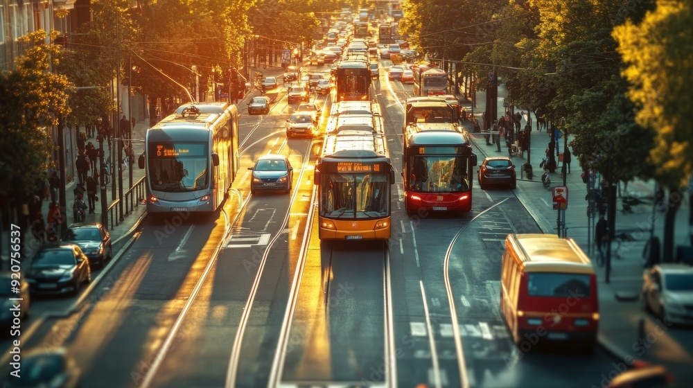 Obraz premium traffic in the city
