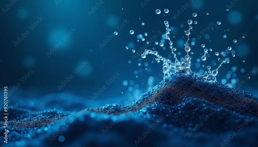 Fototapeta premium Energetic splash of water in motion