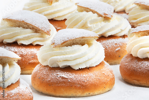 The semla – a Swedish delicacy photo