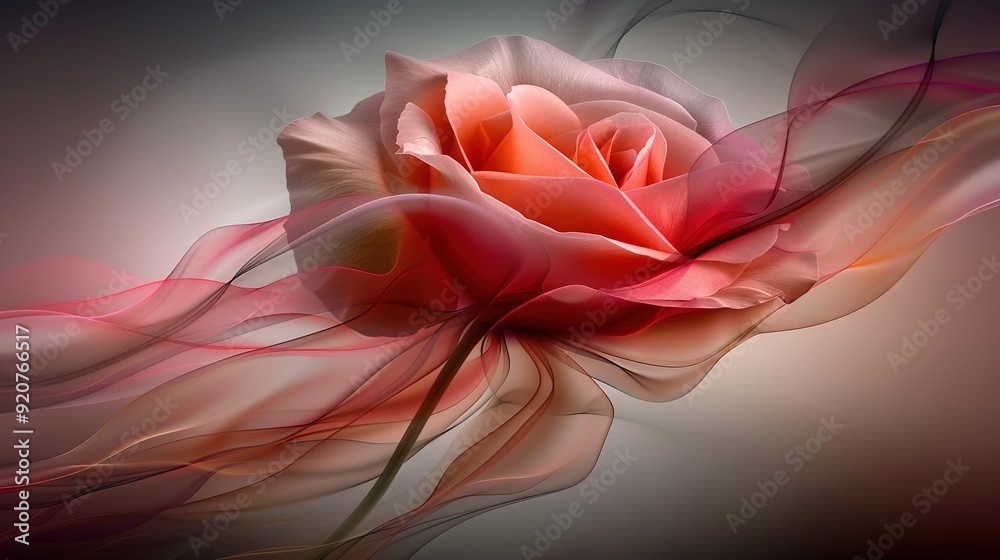 A sharp focus on a pink flower, with its petals softly blurred by the wind A sharp focus on a pink flower, with its petals softly blurred by the wind