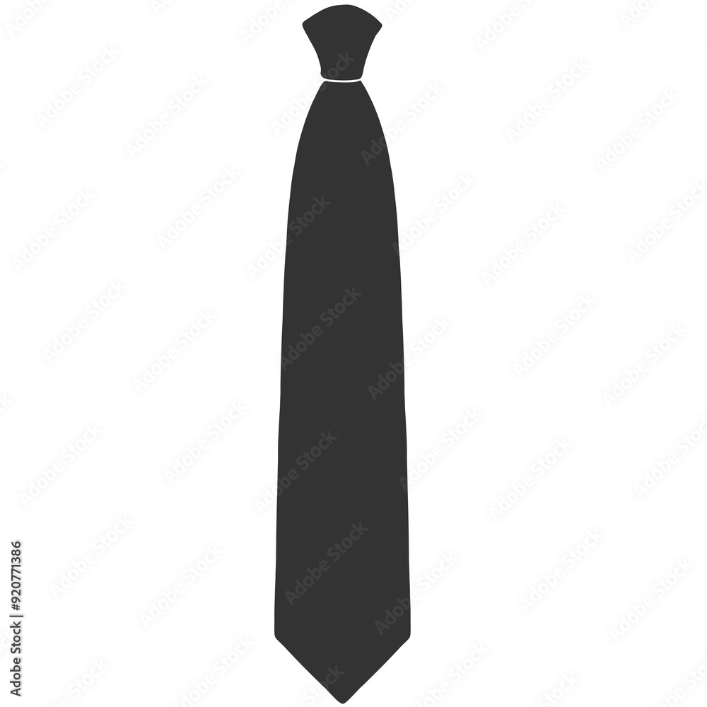 black silhouette tie mockup cartoon illustration black silhouette tie mockup cartoon illustration