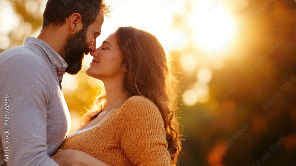 A couple is sharing an intimate embrace against the backdrop of a beautiful sunset, capturing a moment of romance and connection in a warm, golden light. A couple is sharing an intimate embrace against the backdrop of a beautiful sunset, capturing a moment of romance and connection in a warm, golden light.