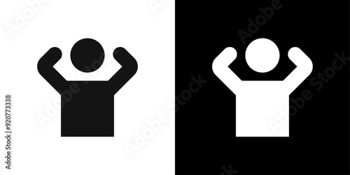 Anxiety icon logo set vector