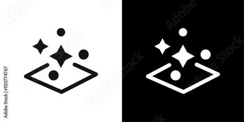 clean surface icon logo set vector