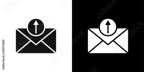 email or mail send icon logo set vector
