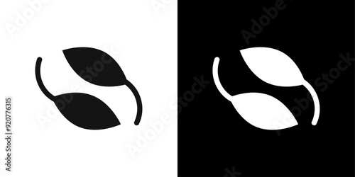 falcate icon logo set vector