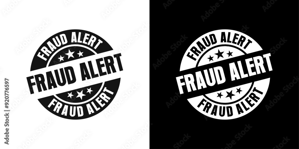 Fraud Alert icon logo set vector Fraud Alert icon logo set vector