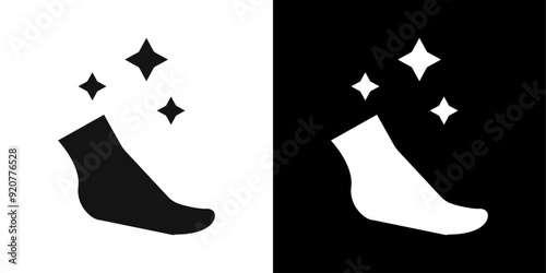 Foot care icon logo set vector