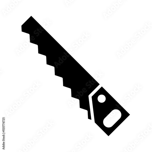 Handsaw glyph icon